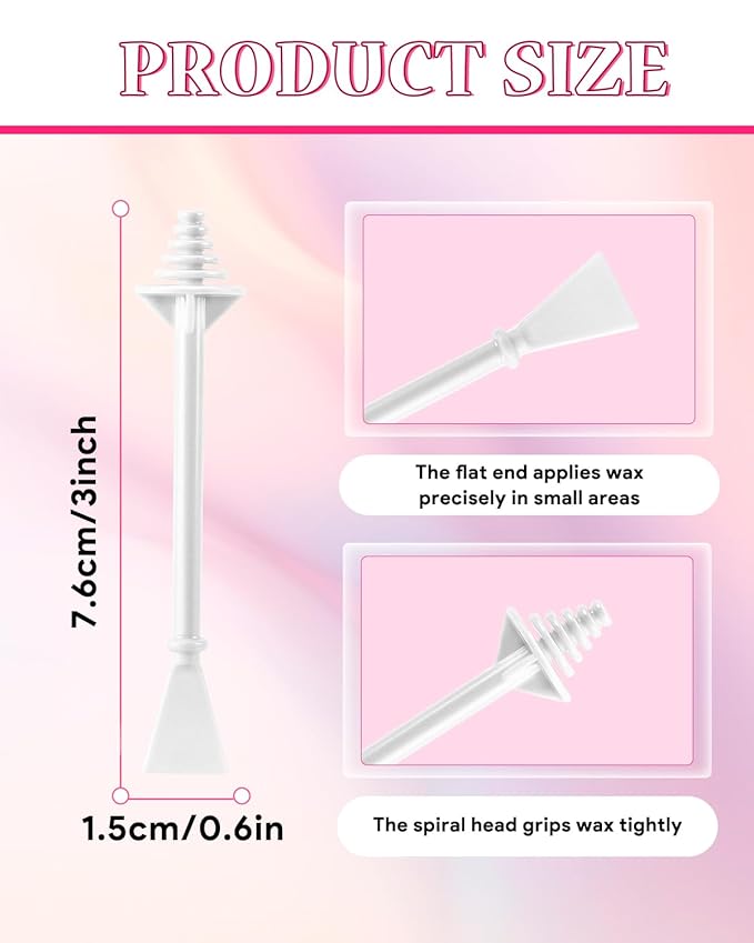 100 Pcs Wax Sticks, Nose Wax Kit Accessories, nose Waxing Sticks for hair removal，Nostril Nasal Cleaning Ear Face Eyebrows Hair Removal for Men Women