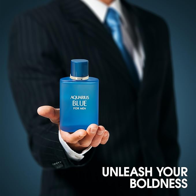 Men's Cologne Aquari Blue- Eau De Toilette Spray Perfume Fresh Scent 3.4 Fl Oz Daily Used