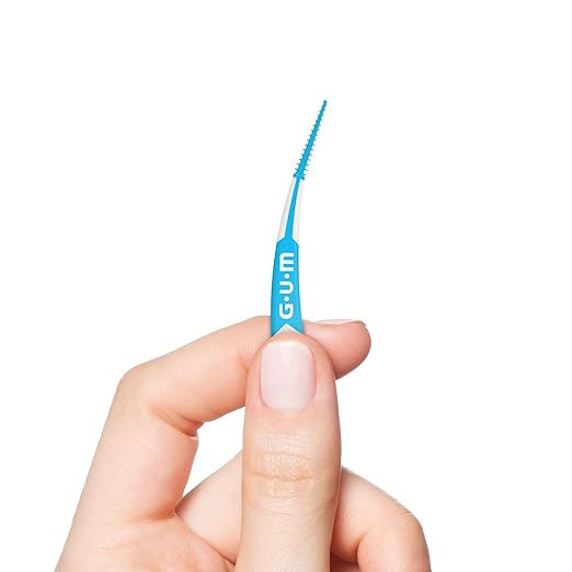 GUM Soft-Picks Advanced- Tight, Easy to Use Dental Picks for Teeth Cleaning and Gum Health, Disposable Interdental Brushes with Convenient Carry Case, Dentist Recommended, 60 Count (Pack of 3)