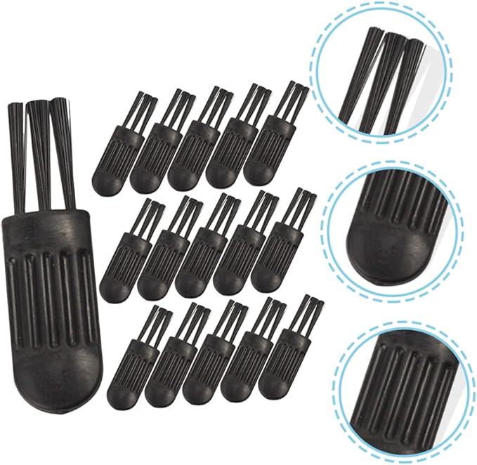 FOMIYES 300pcs Mini Cleaning Brush for Shaver Clipper and Household Appliances Ergonomic Handle Design for Hard Reach Areas and Beard Hair Removal