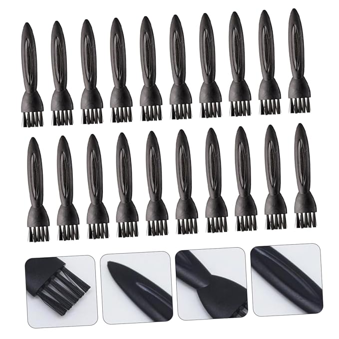 100pcs Razor Cleaning Brush Small Brush for Electric Shaver and Grooming Kit Nonslip Handle for Comfortable to Hold and Hard Reach Areas for Travel and Barber Use