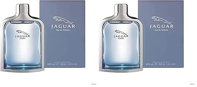 Jaguar Classic Blue for men Eau De Toilette Spray,3.4 Ounce (Pack of 2)