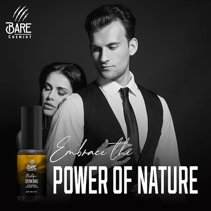 Mystique Pheromone Cologne for Men – Extra Strong Concentrated Formula – Long-Lasting Exotic Scent – 1.01 Fl Oz Spray
