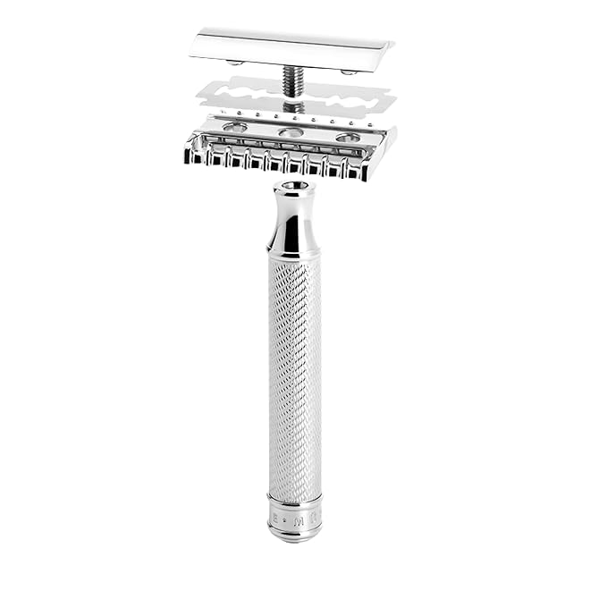 MÜHLE TRADITIONAL R41 Double Edge Safety Razor (Open Comb) For Men - Perfect for Every Day Use, Barbershop Quality Close Smooth Shave