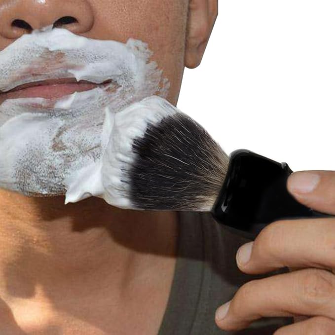 Shaving Brush for Men, 100% Pure Badger Shaving Brushes with Black Resin Handle
