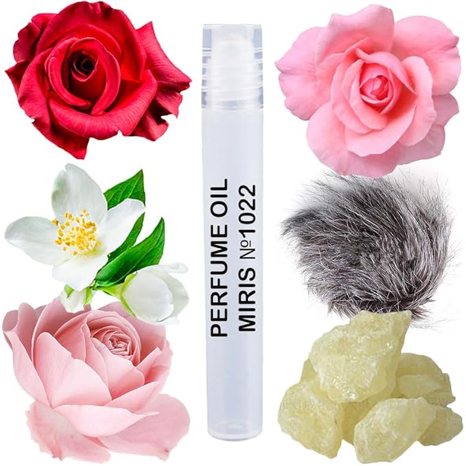 MIRIS No. 1022, Inspired by Roses Musk, Long-Lasting Perfume Oil for Women Roll-On, Rollerball 0.34 Fl Oz / 10 ml