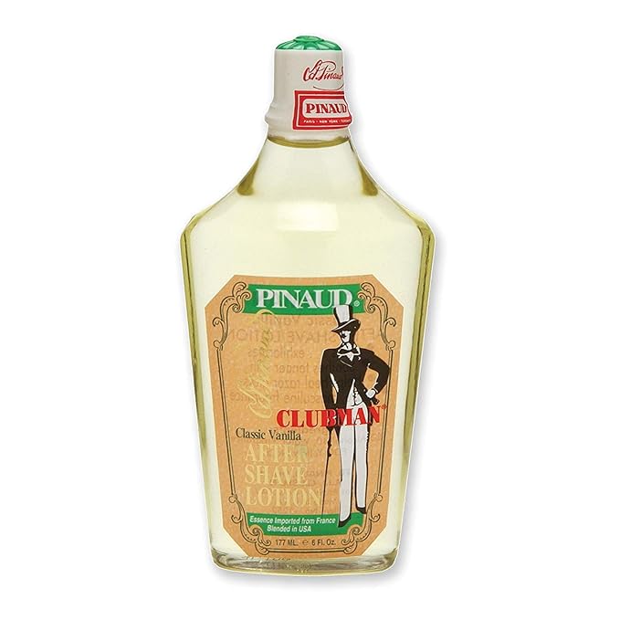 Pinaud Clubman Classic Vanilla After Shave Lotion 6 oz (Pack of 4)
