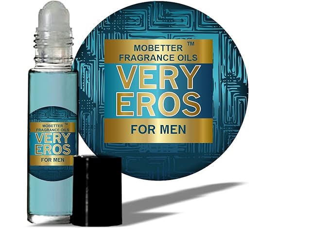 Very Eros Men Cologne Body Oil, Travel Size - Long Lasting Fragrance, Inspired By Eros Men