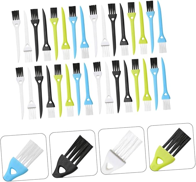 Healeved 36pcs Razor Cleaning Brush for Shampoo Wet Hair Detangling Non-Shedding Material