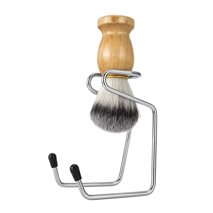 Aethland Mens Shaving Brush Set, Include 100g Shaving Soap, Soft Hair Shaving Brush Stand Stainless Steel with Bowl Kit for Men Gift Set