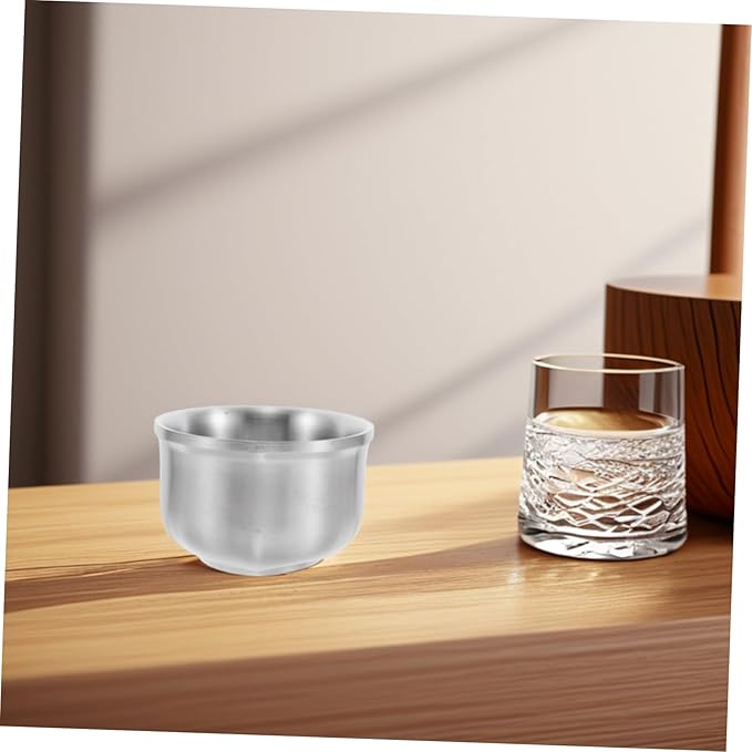 Men Shaving Bowl Stainless Steel Shaving Soap Bowl Razor Cleaning for Beard Lathering Facial Cleansing Foam