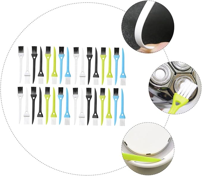 Beavorty 72pcs Shaver Cleaning Brushes Versatile Cleaner for Hard Reach Spaces for Electric Shaver Clipper Trimmer and Household Appliances
