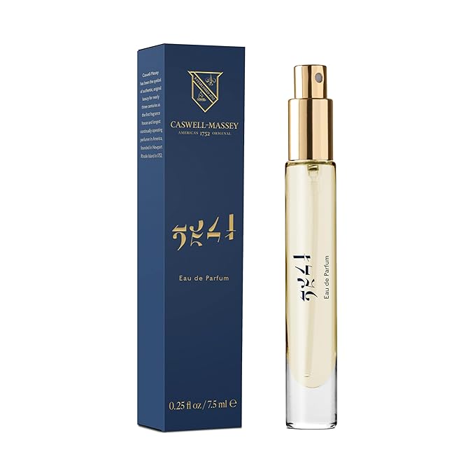 Caswell-Massey 2571 Eau de Parfum Spray, Warm Sandalwood & Bergamot Scent, Fragrance for Men & Women, Made in USA, 0.25 oz