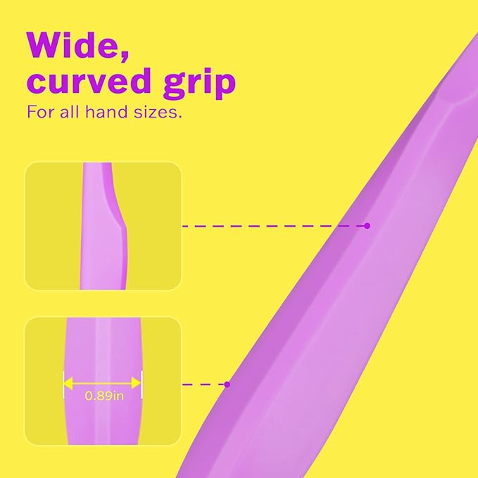 Max Extra-Soft Toothbrush for Adults Sensitive Gums – Gentle Bristles, Wide Angled Head for Back Teeth, Ergonomic Non-Slip Grip, BPA-Free Handle, Individually Wrapped,4-Pack (Lavender)