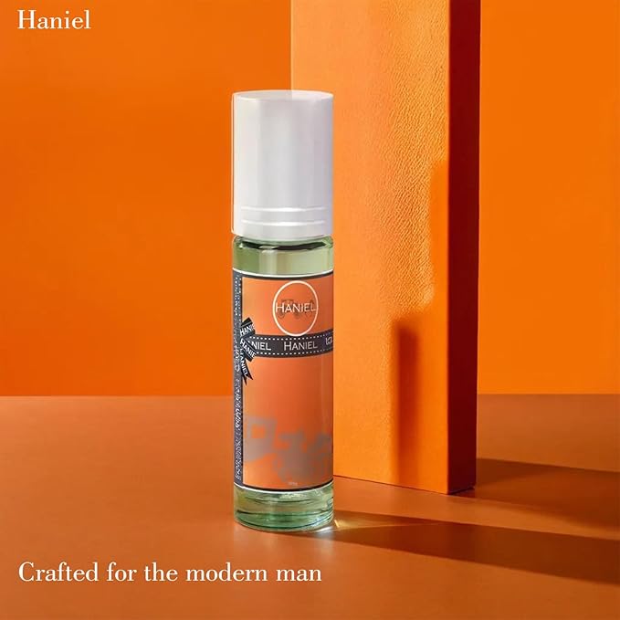 Haniel Roll-On Pheromone Cologne for Men - Portable Spicy Woody Cologne, Travel-Friendly Perfume con Feromonas para Atraer Mujeres, Pocket-Sized Confidence Booster