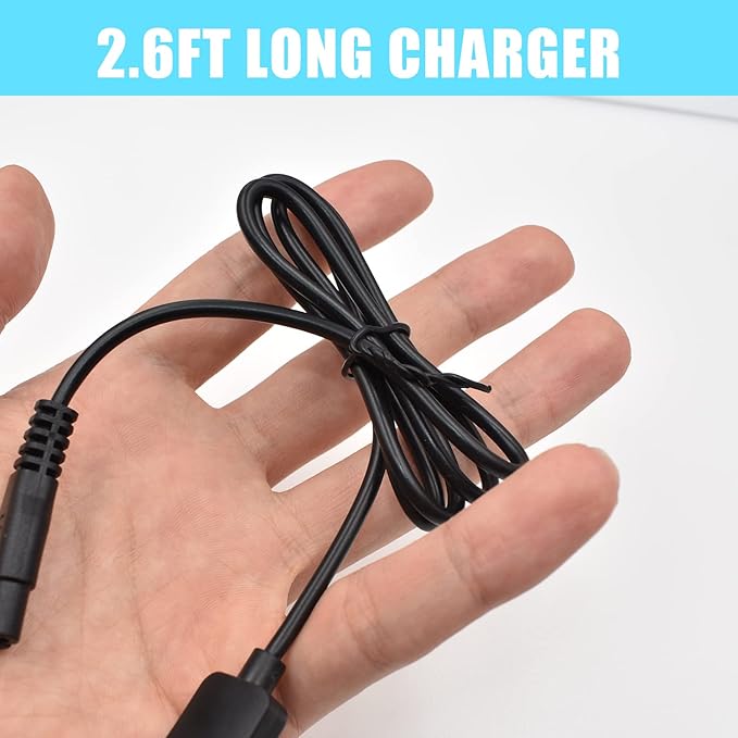 Universal Hair Clipper Charger Cord, Replacement Charger Cable Compatible with Various Dog Clippers,Fit oneisall Dog Clippers,Fit SUPRENT Hair Clippers etc, 5V Power Adapter Charging Line