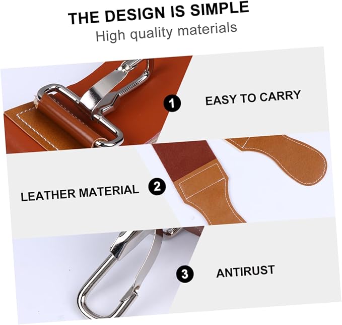 GALPADA Leather Sharpening Strap Straight Razor Strop Barber Strop Razor Sharpening Belt for Knives Chisels