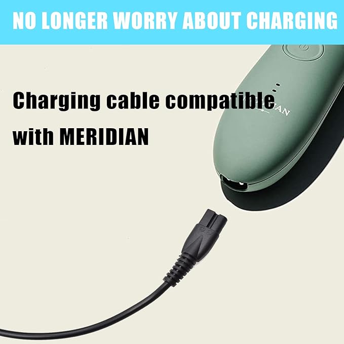 Charger Cable Compatible with Meridian Grooming Electric Shaver Trimmer Replacement Charging Cable Power Cord Supply Adapter