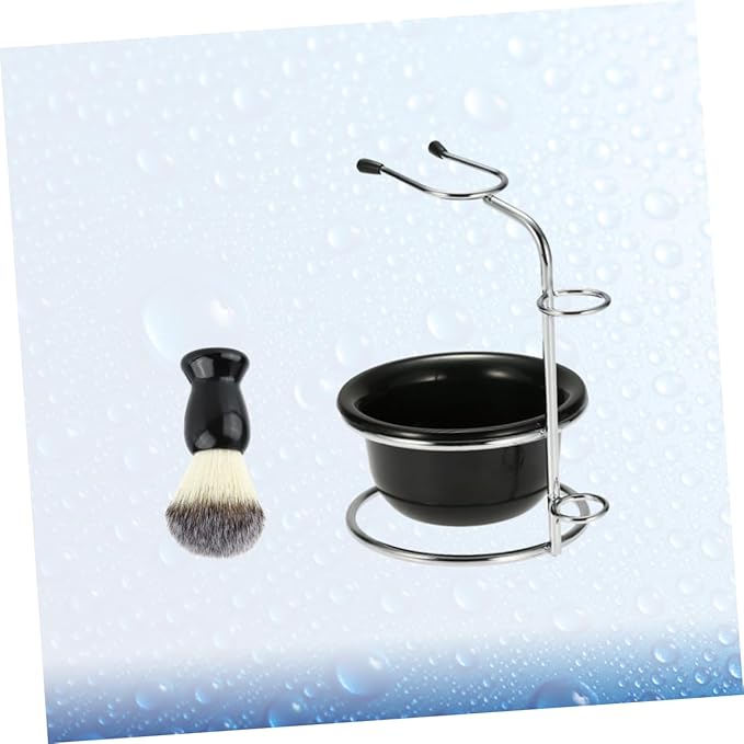 DOITOOL Razor Stand Shaving Brush Set Plastic Soap Bowl Holder Modern for Men Random Color