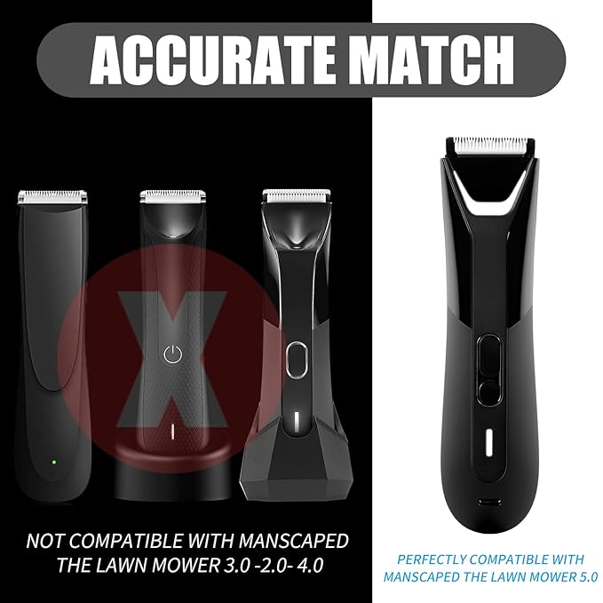 Professional Replacement Blade for Manscaped The Lawn Mower 5.0 Ultra Trimmer, Groin Hair Trimmer Ceramic Blade Head Refill with Metal Guard, Fit for Manscaped Lawn Mower 5.0 Ultra Replacement Blades
