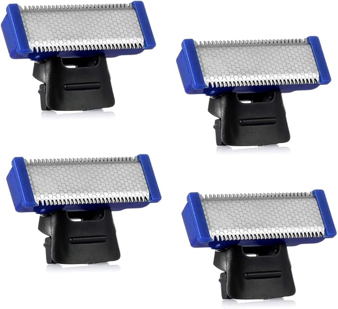 INVODA Shaver Replacement Head for Men's Rechargeable Solo Shaver Blades Solo Trimmer Replacement Cutter Head (Packs of 4)