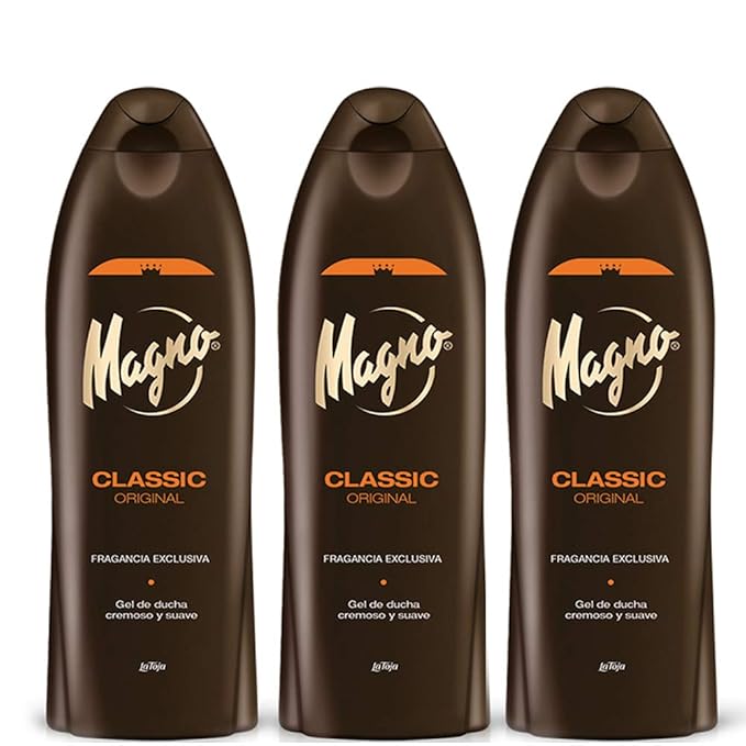 3 Bottles of Magno Shower Gel 18.3oz./550ml