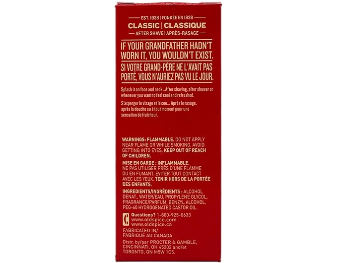 Old Spice Classic After Shave 4.25 Ounce (125ml) (2 Pack)