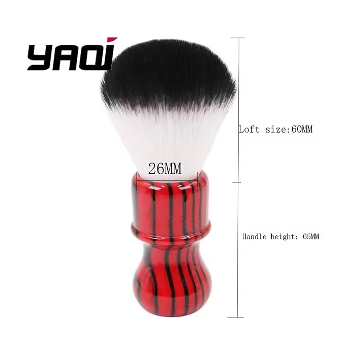 YAQI Evil Zebra 26mm Synthetic Hair Shaving Brush