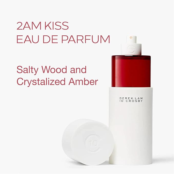 Derek Lam 10 Crosby 2AM Kiss Eau De Parfum, Fragrance Mist for Women, Woody & Amber Scent, Perfume Spray With Sweet Fig, Spicy Cinnamon, Warm Caramel Accords, White, 5.9 Fl Oz