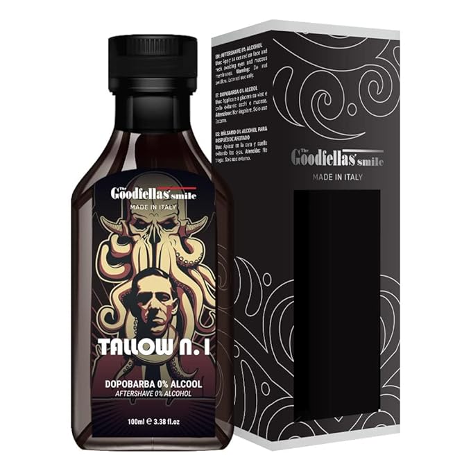The Goodfellas' smile, TALLOW n.1 Shave Soap and Afltershave Splash Bundle, Made in Italy