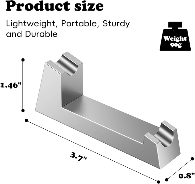 Aluminum Alloy Razor Stand, Safety Aluminum Men's Shaving Stand Gold for Bathroom Countertops, Compatible with Henson AL13, AL13-M and Ti22, Anti-Rust and Durable