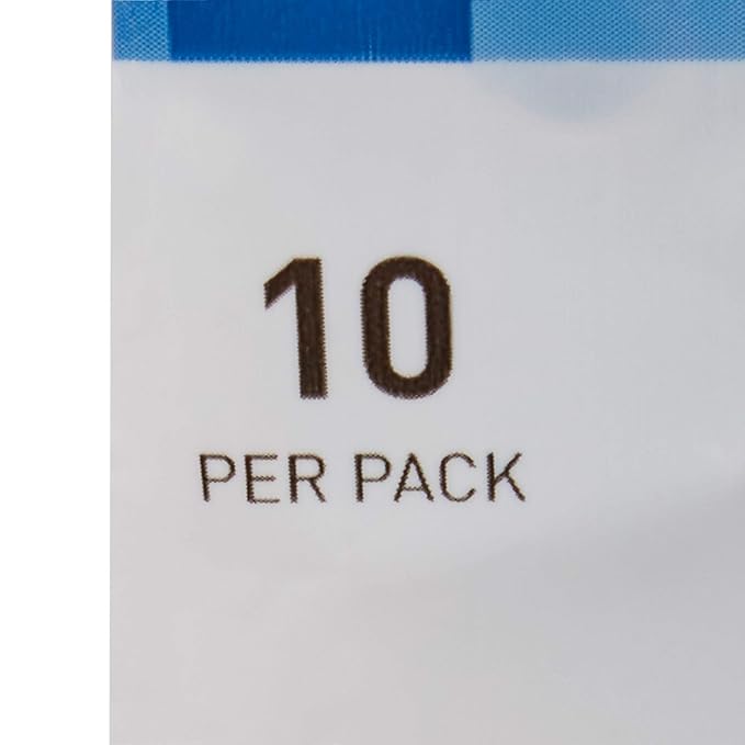 McKesson Disposable Razors, Stainless Steel Twin Blade, Lubricated Strip, Ribbed Handle, Blue, 10 Count, 1 Pack