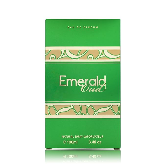 Emerald Oud - Warm Spicy Scent with Rose and Oud - Perfumes for Women and Cologne for Men - Mens Cologne - 3.4 oz EDP Spray