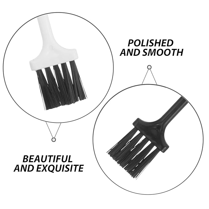 KICHOUSE 20pcs Men Electric Razor Cleaning Brush Set Long Handle Shaver Grooming Tool Multifunctional Hair Removal Brush for Electric Shavers Household Use