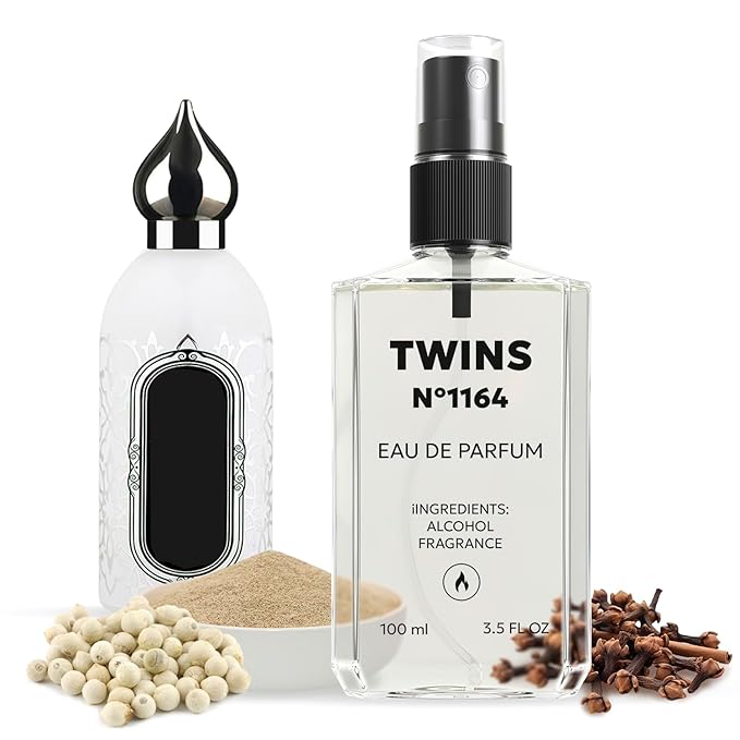 TWINS Impression of Musk Kashmir | Unisex Perfume for Women and Men Eau de Parfum | No.1164 | 3.4 Fl Oz / 100 ml