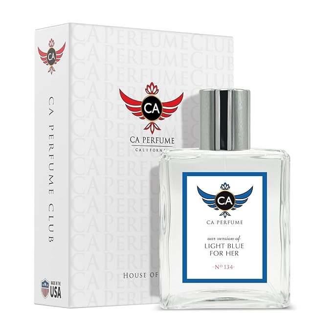 CA Perfume Impression of Light Blue For Her for Women Fragrance Eau de Parfum Spray Bottle 3.4 Fl Oz/100ml