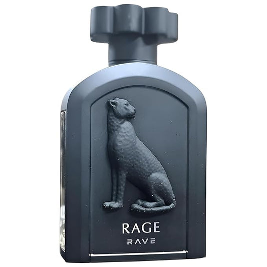 Lattafa Rave Rage – Fruity, Spicy, Woody, Sweet – Eau de Parfum Spray Long-Lasting Fragrance for Unisex, 3.4 Ounce / 100 ml
