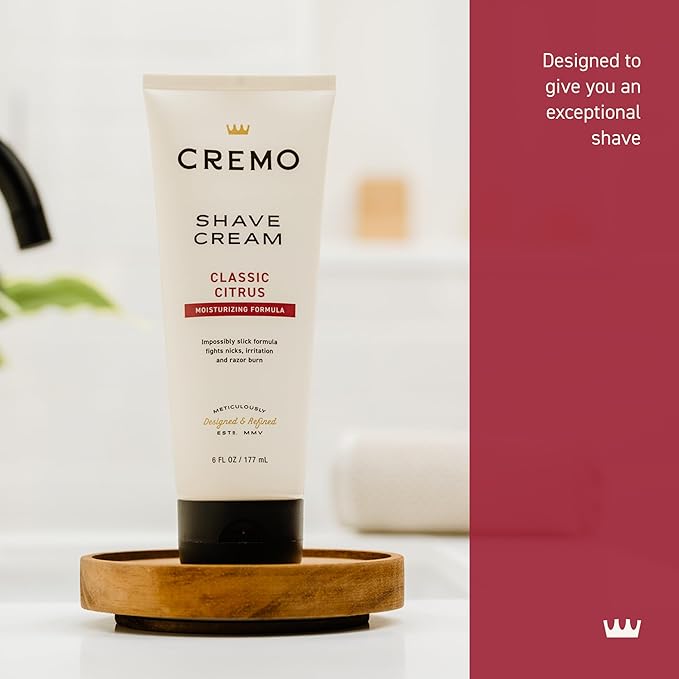 Cremo Shaving Cream Mens, Astonishingly Superior Ultra-Slick Shaving Cream for Men, Fights Nicks, Cuts And Razor Burn, 6 Fl Oz (2 Pack)