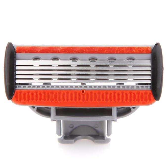 Men's 5-Blade Cartridge Razor System with Trimmer + 4 Extra Cartridges