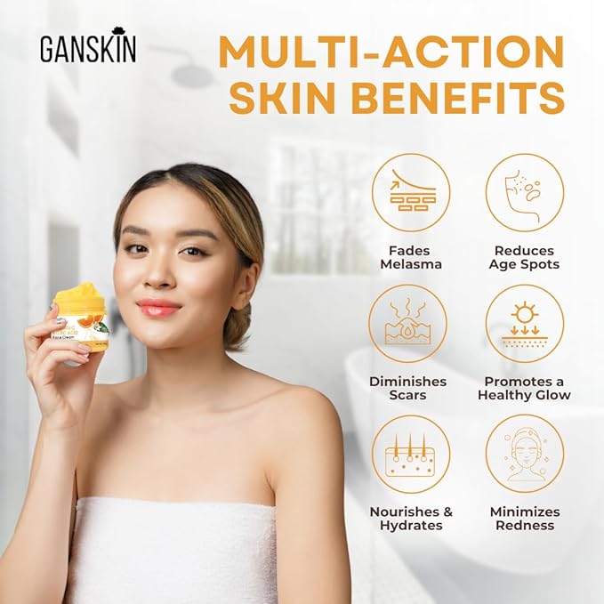 Kojic Acid Cream – Skin Brightening Cream for Dark Spots & Uneven Tone – For Face & Body, Including Intimate Areas – Kojic Acid Lotion for a Brighter, Radiant Look
