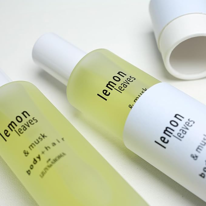 Liliya's Aroma Lemon Leaves After-Shower Body Spray | Clean Scented Hair Mist | Vegan Lemon Fresh Fragrance | Cruelty-Free Everyday Hydrating with Glycerin - 3.4 fl oz