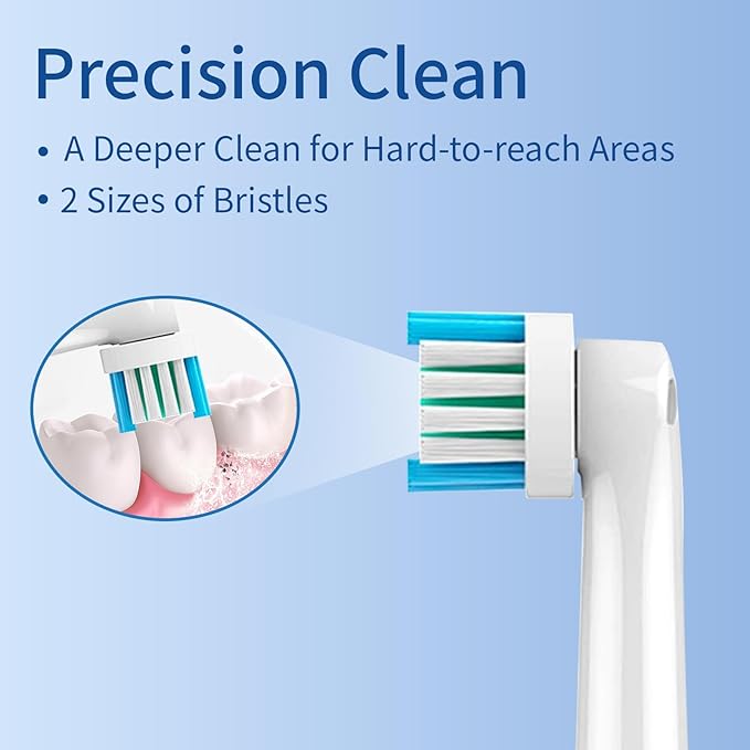 16 Pcs Replacement Toothbrush Heads Compatible with Oral B Braun, Electric Toothbrush Heads Refill for Oral-B 7000/Pro 1000/9600/ 500/3000/8000