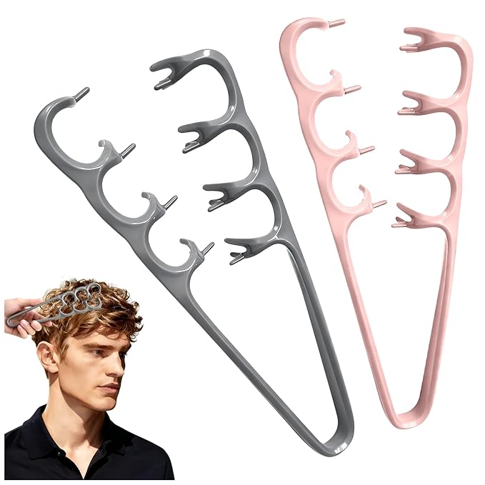 New Upgrade Texture Comb, Volumizing Wide-Tooth Hair Styling Comb, Fluffy Wide Tooth Curly Hair Comb, Men's Textured StylingComb, Fringe Parting Styling Accessory (2PCS)