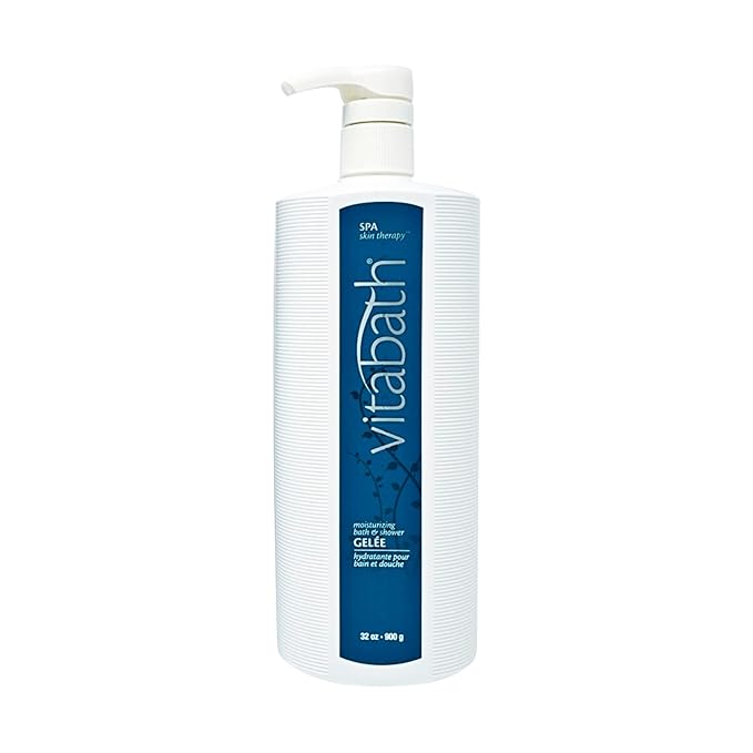 Vitabath Spa Skin Therapy Moisturizing Bath & Shower Gel Wash Nourishing Replenishing Oils Deeply Hydrate Dry Skin - Reviving Body Cleanser & Foaming Gelee Bath - Cruelty-Free - 32 oz