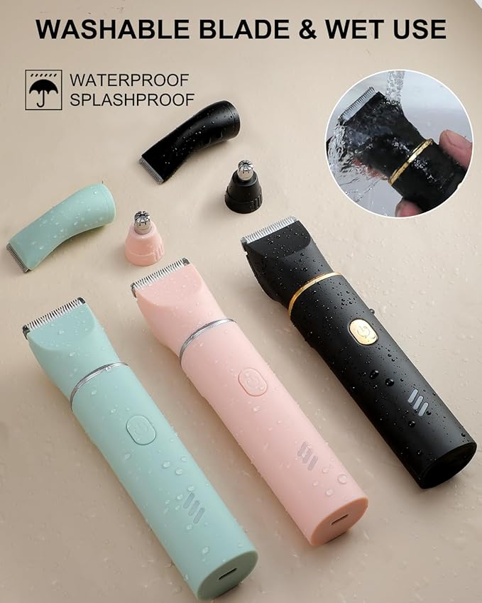 Manscape Body Hair Trimmer for Men-3 in 1 Electric Razor Groin Groomer,IPX7 Waterproof,Versatile Hair Trimmer for Ball/Pubic/Chest/Beard/Nose,USB-C Rechargeable,Christmas Gifts for Men