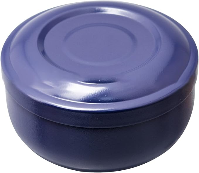Yinhing Stainless Steel Shaving Bowl with Lid,Blue Shaving Mug for Shave Cream and Soap Blistering,Unbreakable Shaving Cup for Wet Shaving