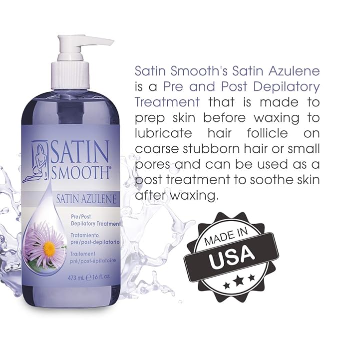Satin Smooth Azulene Pre/Post Depilatory Treatment, 16 oz