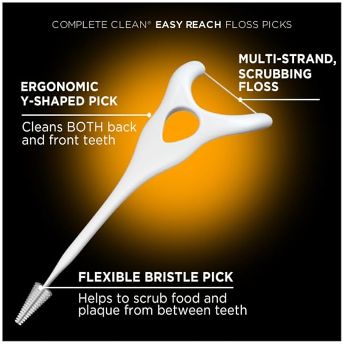 DenTek Complete Clean, Variety Pack, Fresh Mint Angles Floss Picks (75ct), & Interdental Cleansers (32ct) (2 of Each)