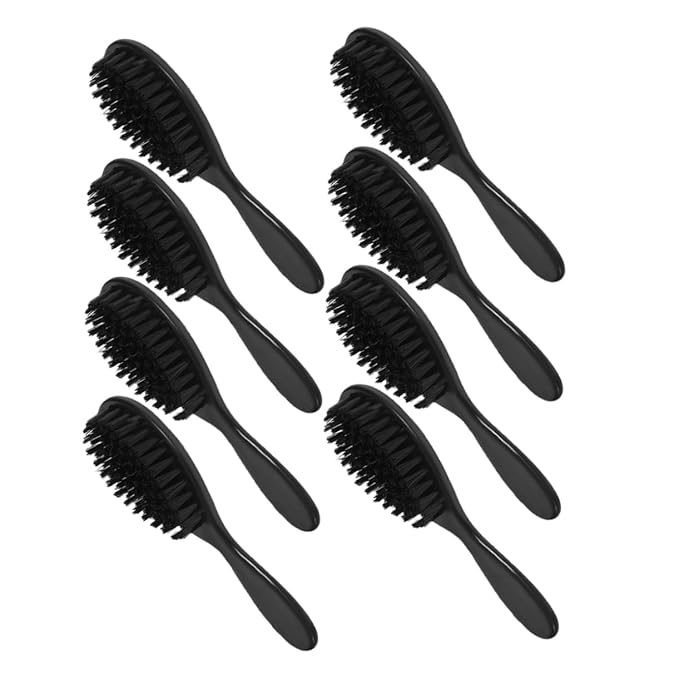 Barber Kit 8pcs Men Beard Brush Hair Cutting Tool Soft Bristle Brush Neck Duster for Beard Maintenance Grooming
