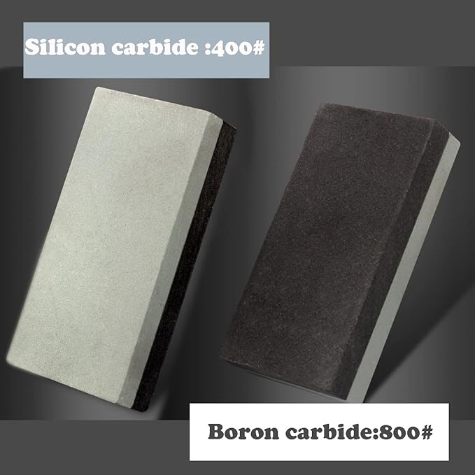 1PC Small Sharpening Stone Dual Sided 400#/800# Combination Pocket-sized Whetstone, Rough Grinding Silicon Carbide/Boron Carbide Stone(1.97x0.98x0.39inch)